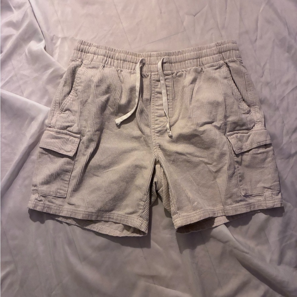 No Boundaries Relaxed Fit Corduroy Cargo Shorts